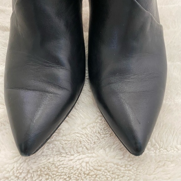 Jessica Simpson Leather Black Ankle Boots with Pointed Toe Size 8.5 - Picture 5 of 16